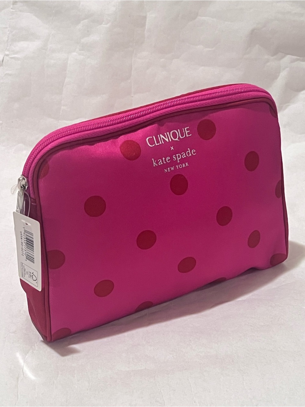 Clinique x Kate Spade Makeup Cosmetic Bag Pink